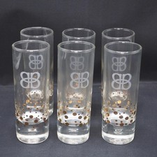 Baileys Irlandese Crema 4 " Alto Bicchierini Incisione BB Logo & Oro Pois - Set