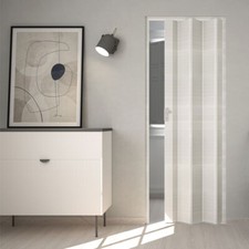 Porta a soffietto bianco PVC effetto legno porte a scomparsa prodotto italiano