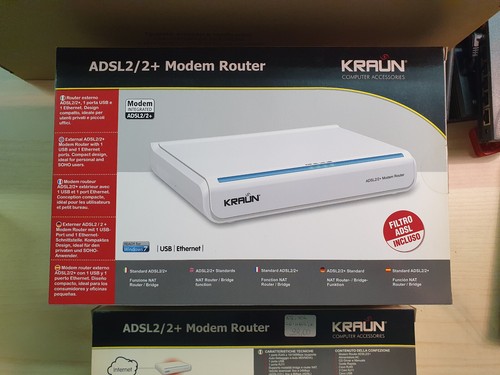 Adsl2 modem router kraun - router,