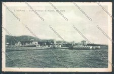 Livorno città Viale Principe Napoli cartolina ZG1589