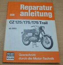 CZ 125 175 Trail ab 1969 Motor Bremsen Kupplung Vergaser Reparaturanleitung B558