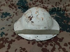 Elmetto Inglese MKII bianco Israeliano Sud Africano GB ww2 sogolo (s/m) (sp.s.)
