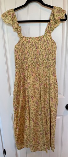 Prendisole giallo viola - , fiori