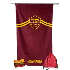 TELO mare SPORT ROMA misura GRANDE CM. 90 X 170 originale A.S. ROMA CON ZAINO TE