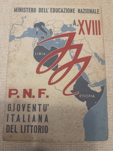 Pagella gioventù italiana del - italiana,