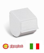 PORTAROTOLO CARTA IGIENICA A GUSCIO CHIUSO PORTA ROTOLO BAGNO BIANCO ANTIGRAFFIO