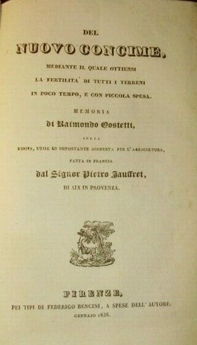 Del nuovo concime raimondo - nuovo,