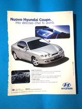 RITAGLIO DI GIORNALE PUBBLICITA' HYUNDAI COUPE' AUTO DA COLLEZIONE - (141)