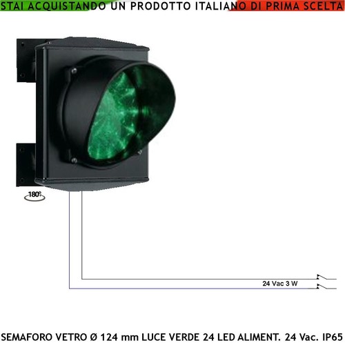 Semaforo led luce - 24,