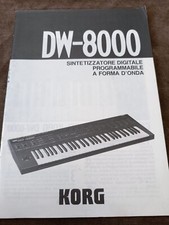 KORG DW-8000 LIB-ISTRUZIONI SINTETIZZATORE DIGITALE PROGRAMMABILE A FORMA D'ONDA