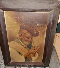 Dipinto Ad Olio Su Tavola