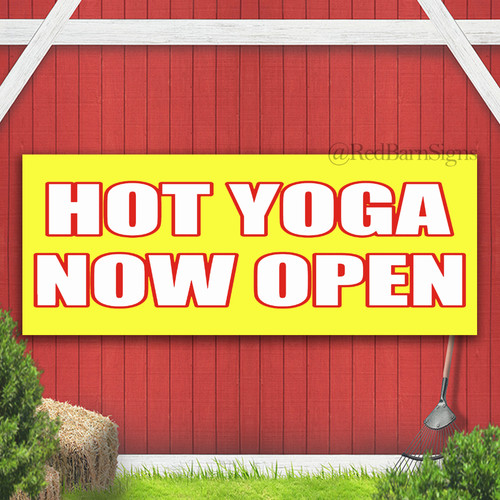 Insegna striscione hot yoga - hot,