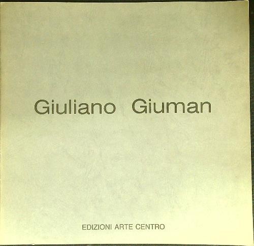 Giuliano giuman vv - giuliano, aa.vv