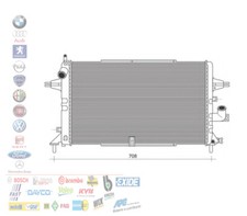 RADIATORE ACQUA MOTORE OPEL