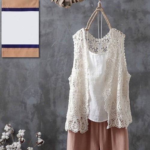 Cardigan aperto donna pizzo