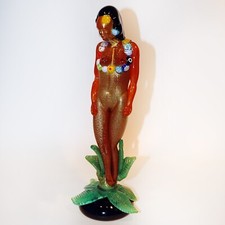 UNIQUE  Murano glass Sculpture scultura handmade Pino signoretto woman hawaii