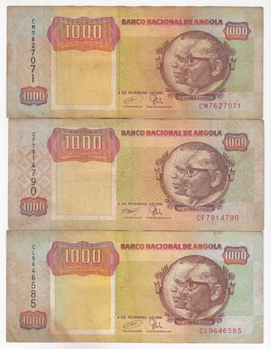 Angola 1000 kwanza 1991 - angola,,