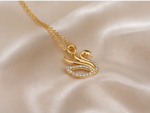 Collana con ciondolo cigno