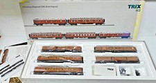 Trix 24793 Rare CIWL Orient Express 5 Car Passenger Coach Set HO / OO Gauge Mint