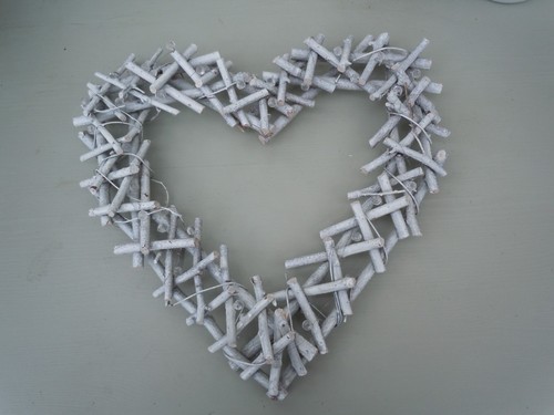Cuore appendere grigio in - cuore,