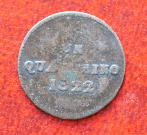 Quattrino 1822 del tipo - 1822, 3
