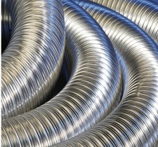 Kit installazione canna fumaria flessibile 5", fodero, appendiabiti, adattatore 