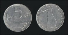 5 LIRE 1979 DELFINO E TIMONE -