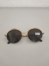 Occhiali da Sole Montatura di Color Oro Lenti Nere '2000