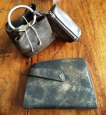 Breil donna lotto in pelle e metallo borsetta + portachiavi e agenda organizer 