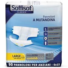 90x Soffisof Pannoloni con Adesivi Extra M e L - Classic - Anziani -  Multipack