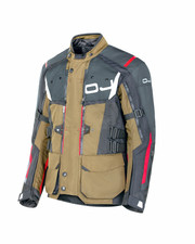 Giacca Moto In Tessuto ESCAPER J GREEN/BLACK/RED J3168 Oj Atmosfere Metropoli...