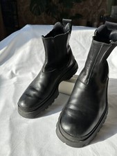 Prada Black Leather Man Boots