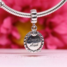 Autentico Charm Pandora Zia Amante Famiglia Amore Pendente 791277CZ