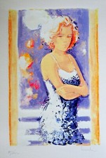 GIULIANO TROMBINI: SERIGRAFIA  FIRMATA  CM. 25 X 35. E CERTIFICATA