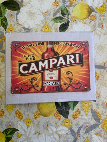Insegna metallo campari - metallo,,