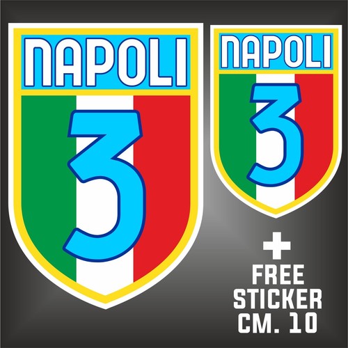 Adesivo scudetto napoli - adesivo, 3