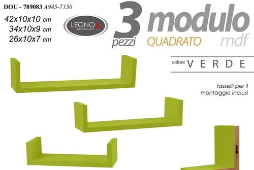 Set mensole parete design - da,