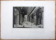 Stampa antica 1826 Roma