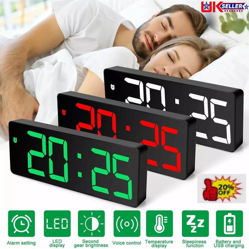 Sveglia display led specchio - led,