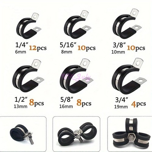 Nuovo 52x clip cavi - p,