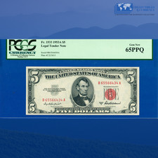 Fr.1533 1953A $5 banconota da