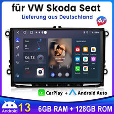 Android 14 6+128 GB per Golf 5 6 Tiguan Crafter Passat Radio Carplay Navi Carplay