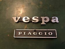N°2 PIAGGIO VESPA SCRITTA USATA D'EPOCA TARGHETTA ORIGINALE 50 SPECIAL PRIMAVERA