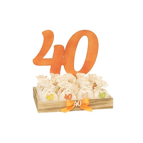 Bomboniera anni compleanno - bomboniera, 40
