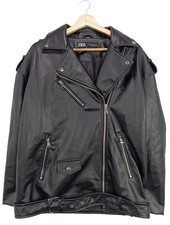 ZARA Giacca in ecopelle Donna