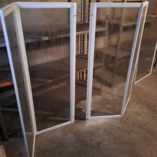 Parete apertura pieghevole 2 ante vasca Elba acrilico piumato H 140 cm L 96 cm 