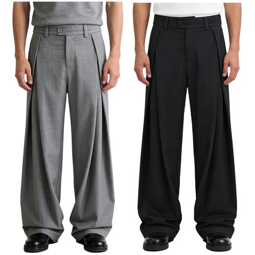 Pantalone uomo gamba larga