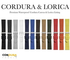 CINTURINO IN CORDURA WATERPROOF RIBORDATO FODERA LORICA 18-20-22-24mm H.Q.