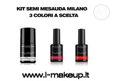 Kit 3 Smalti Semipermanente Unghie Gel Polish 5ml Mesauda Milano Professionale
