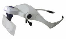 Lente d'ingrandimento per archetto LED 2,5X 3,5X lente d'ingrandimento casco per cosmetici negozio di bellezza